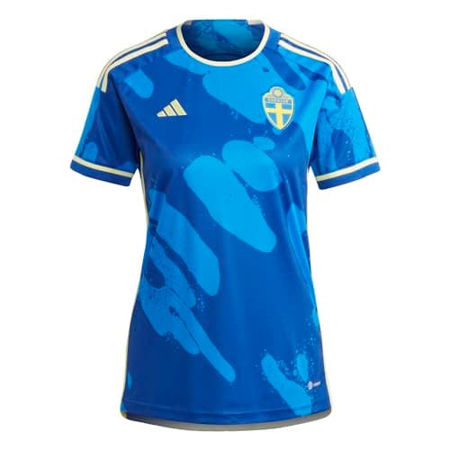 Image of adidas Women's Soccer Sweden 2023 Away Jersey, Royal Blue, XL