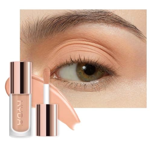 Image of KYDA Liquid Matte Eyeshadow, Soft Matte Nude Ivory Eyeshadow, Long-wearing Crease-Resistant Velvet Eyes Tint, Smooth Cream-to-Powder Texture, Multiuse Eyes Makeup for Shadow and Primer