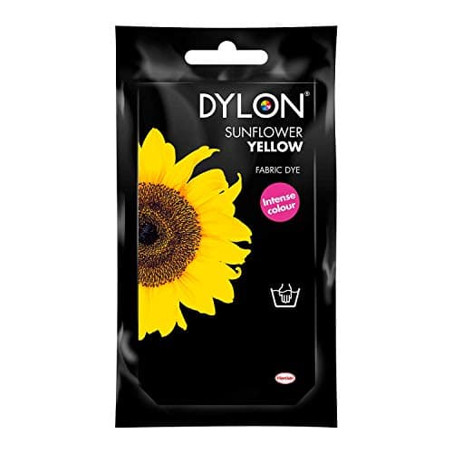 Image of DYLON Hand Dye, Fabric Dye Sachet for Clothes, Soft Furnishings and Projects, 50 g - Sunflower Yellow