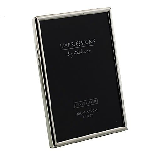 Image of Juliana Impressions Silver Plated Photo Frame Chrome 5"x7" 8158