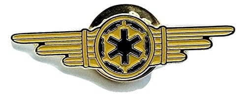 Image of Patch Nation Imperial Crew Tie Pilot Wings Cosplay Metal Pin Badge