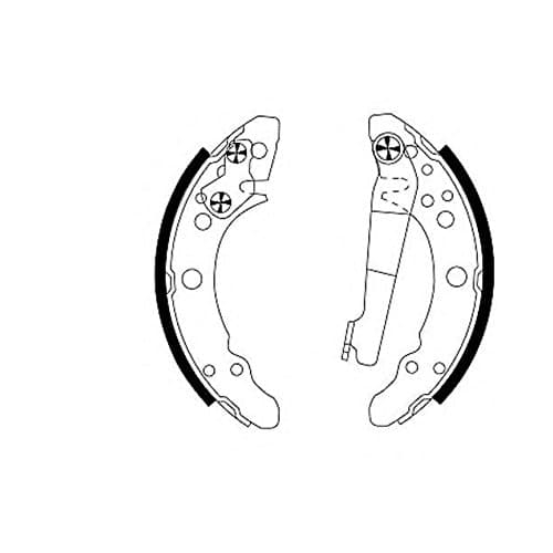 Image of MINTEX MFR175 Brake Shoe Set