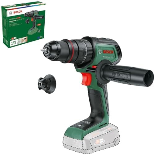 Image of Bosch Cordless Hammer Drill AdvancedImpact 18V-80 QuickSnap (for Drilling and Screwdriving; 18V System; Brushless; 82 Nm; 13mm Drill Chuck; Auxiliary Handle; Without Battery)