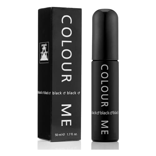 Image of COLOUR ME Black Perfume for Men. 50ml Eau de Parfums, Luxury Fragrance - Mens Aftershave, Long Lasting Fragrance for Men by Milton-Lloyd