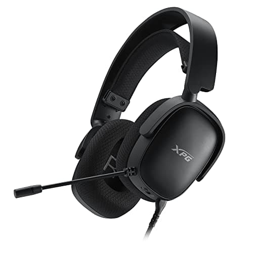 Image of XPG Precog S Gaming Headset: 50mm Drivers - Folding Earcups - On-Ear Volume Control & Mute Switch - Auto-Adjusting Headband - Black