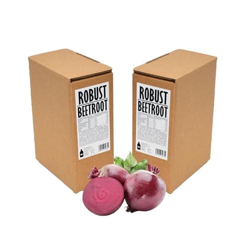 Image of PRESSUICE - Fresh Beetroot Juice Not from Concentrate - 2 Cartons 3 Litres - Vege Juices NFC - Cold Pressed Robust Beet Semi Sweet Drink - No Added Sugar - Natural Free Press - Soft Drinks
