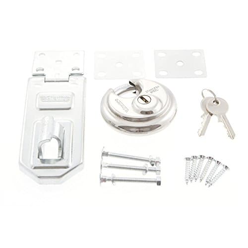 Image of Sterling PHS200 70mm Closed Shackle Disc Padlock with 120mm Hasp and Staple