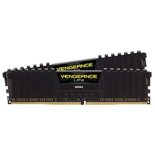 Image of Corsair VENGEANCE LPX DDR4 RAM 16GB (2x8GB) Up to 3600MHz CL18 Intel XMP 2.0 Computer Memory - Black (CMK16GX4M2D3600C18)