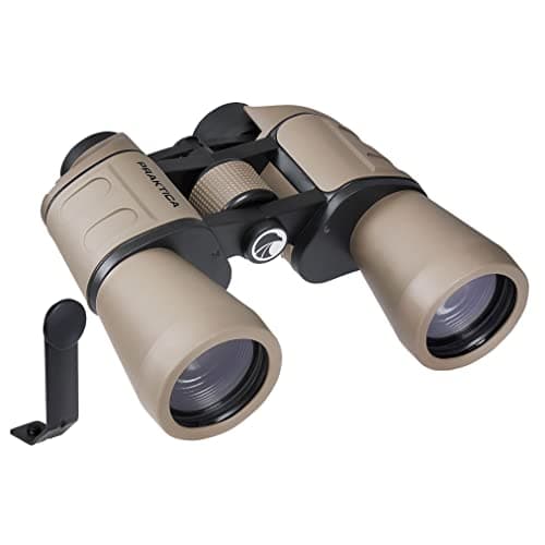 Image of Praktica Falcon 12x50mm Porro Prism Field Sand Binoculars & Tripod Mount Adapter - Fully Coated Lenses, Sturdy Construction, Aluminium Chassis, Bird Watching, Sailing, Hiking, Sightseeing, Astronomy