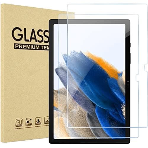 Image of ProCase 2 Pack Screen Protector for Galaxy Tab A8 10.5" 2021 SM-X200 SM-X205, HD Clear Tempered Glass Film Easy Installation, 9H Hardness Scratch-resistant