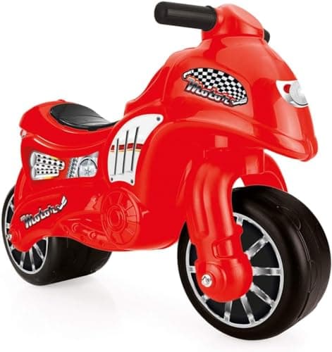 Image of "Dolu Toddler Push Powered Motorcycle Indoor and Outdoor Ride On Balance Kids Play Toy Bike with Handlebars and 2 Large Rubber Wheels, 70 x 26.5 x 49 cm; 3 Kilograms, wheel size: ?12 Inches, Red"