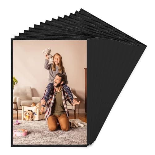 Image of 14 Pack Fridge Photo Frame, Magnetic Photo Frames, Self Adhesive Magnetic Picture Frames, Kids & Family Picture Frame, Acrylic Photos Frame for for Paintings, Notices, Certificate, Poster