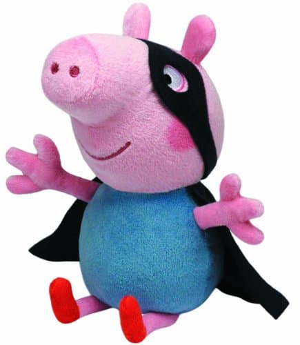 Image of TY Beanie Babies Medium Peppa Pig Super Hero George