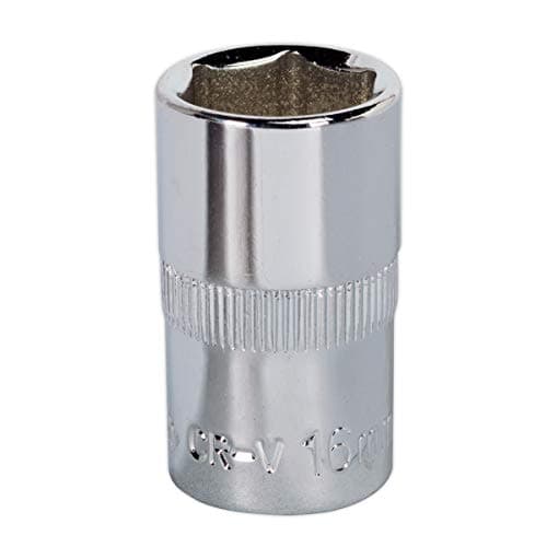 Image of Sealey Sp1216 Walldrive Socket 16Mm 1/2Sq Drive Fully Polished