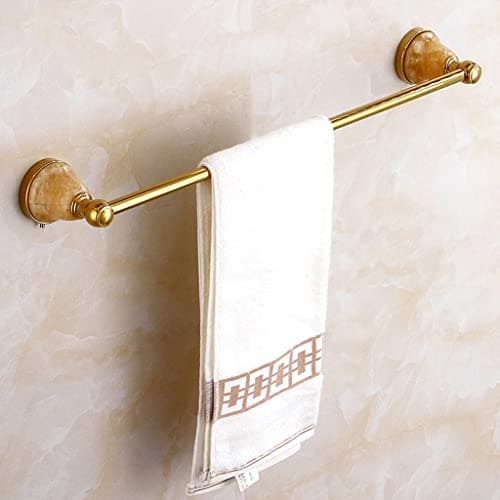 Image of European Copper Towel Rack - Stylish Bathroom Hand Towel Holder, Single Pole Towel Rail for Home Décor, Space-Saving Design, Ideal for Modern Bathrooms