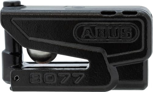 Image of ABUS Brake Disc Lock Granit Detecto XPlus 8077 2.0 - Motorcycle Lock with Alarm and Intelligent Pre-Alarm - Made of Hardened Steel - for the Protection Motorcycles - Black