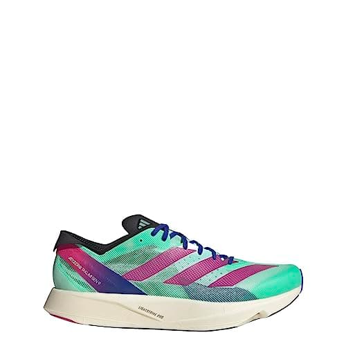 Image of adidas Adizero Takumi Sen 9 Running Shoes Men's, Pulse Mint/Lucid Fuchsia/Lucid Blue, 12.5