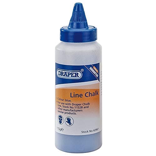 Image of Draper 42967 Plastic Bottle of Blue Chalk for Chalk Line, 115g