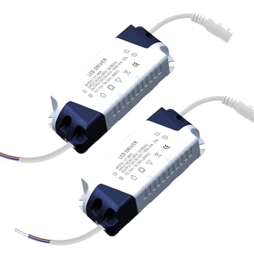 Image of Set Of 2 Led Driver Power Supply 37 To 48W Ac 85 To 265V Input Dc 30 To 42V Output 250mA Adjustable Constant Current Transformer Driver For Led Strip Panel Lighting