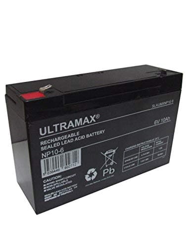 Image of 2 X RIDE ON CAR REPLACEMENT ULTRAMAX 6V 10AH BATTERY FOR RIDE ON JEEP AUDI BMW QUAD BIKE ELECTRIC