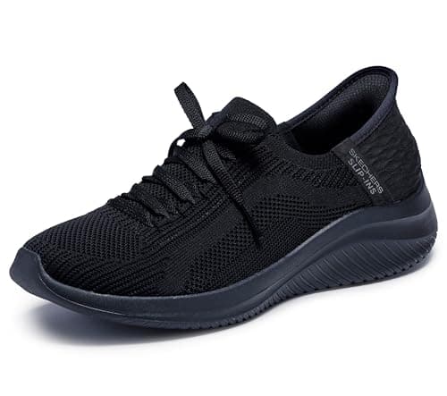 Image of Skechers Women's Ultra Flex 3.0 brilliant way Sneaker, Black, 6 UK