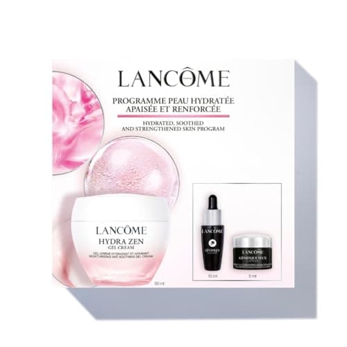 Image of Lancôme Hydra Zen Gel Cream Set, Hydro Soothing Skin Routine for Sensitive and Stressed Skin, Includes Génifique Ultimate Serum & Eye Cream, Redness Reduction and 72 Hours of Hydration (Worth £82.50)