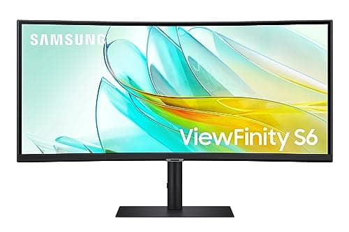 Image of Samsung ViewFinity S6 S65uc LS34C652UAUXXU 34" VA WQHD USB-C Curved Monitor