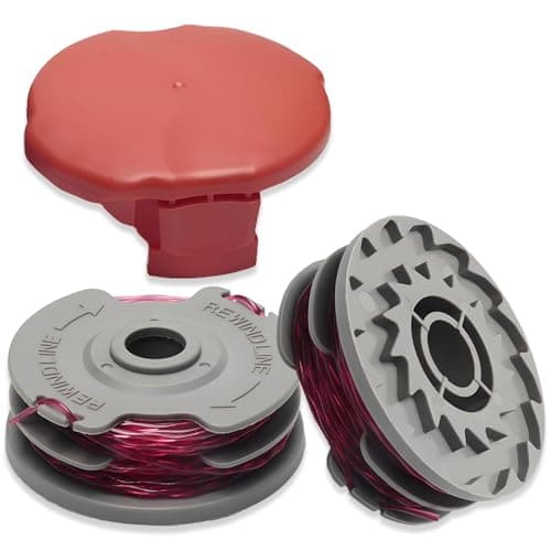 Image of Lolwwglm Strimmer Spool Line Compatible with Flymo Contour 500E Mini/Multi/Power Trim Grass Trimmer, Strimmer Spool for Flymo FLY021/513937190 Spools (MY-DCS-FLO-2+1)