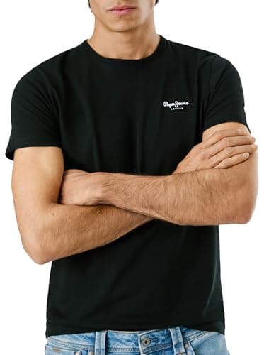 Image of Pepe Jeans Men's Original Basic 3 N T-Shirt Black L