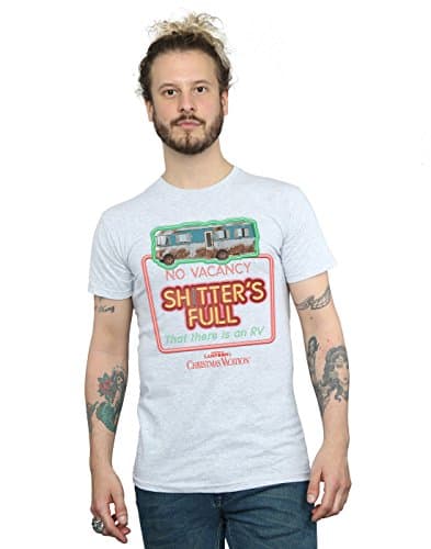Image of National Lampoon's Christmas Vacation Men's No Vacancy T-Shirt Medium Sport Grey