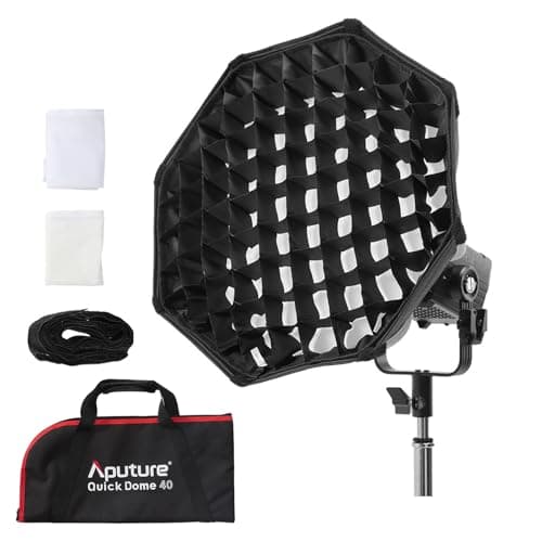 Image of Aputure Quick Dome 40 Softbox,Quick-Setup Octagonal Softbox for Aputure Storm 80c and Other Bowens Mount LED Video Light