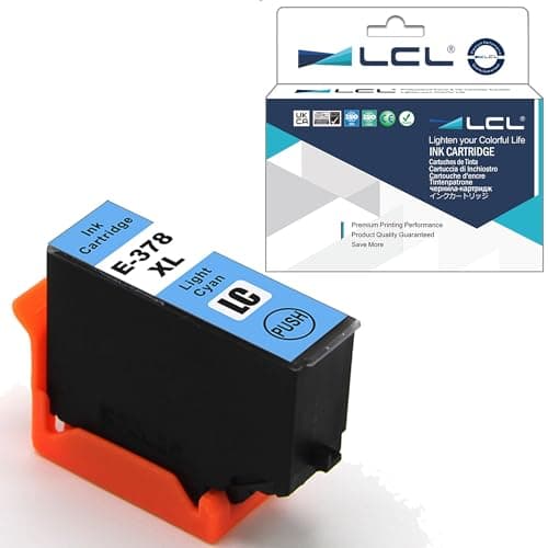 Image of LCL Compatible Ink Cartridge 378XL C13T37954010 (1 PK LIGHT Cyan) Replacement for Epson Expression Photo XP-8500 XP-8505 HD XP-15000 XP-8600 XP-8000 XP-8005