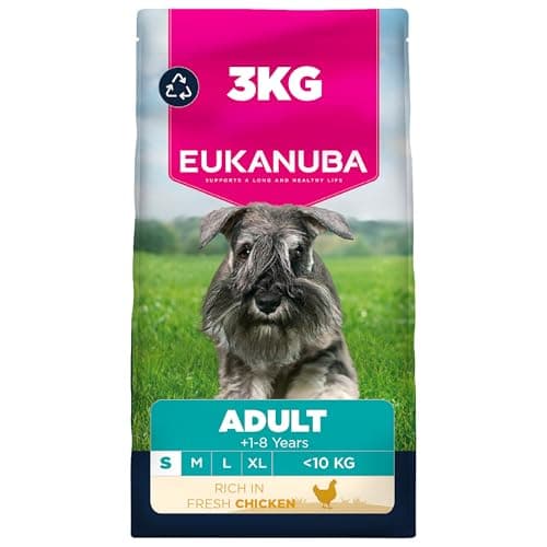 Image of Eukanuba Fresh Chicken - Complete Dry Dog Food - For Adult Small Breed Dogs 3KG
