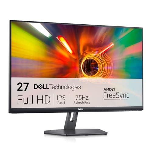 Image of Dell S2721NX 27 Inch Full HD (1920x1080) Monitor, 75Hz, IPS, 4ms, AMD FreeSync, Ultrathin Bezel, 2x HDMI, 3 Year Warranty, Black