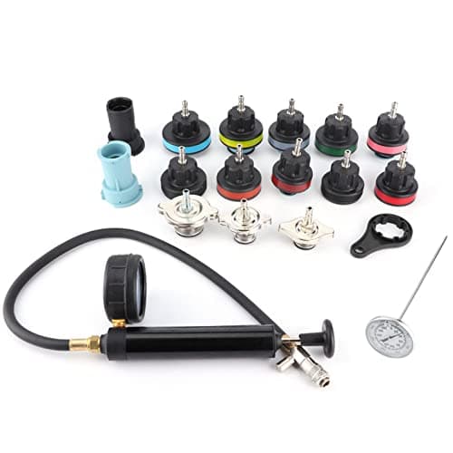 Image of 18pcs Durable Radiator Tester Kit Cooling System Tester Detector for Automotive Repair and Vehicle Maintenance PC Material