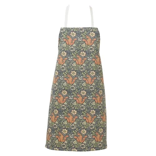 Image of Licensed William Morris Compton Cotton Drill Floral Apron