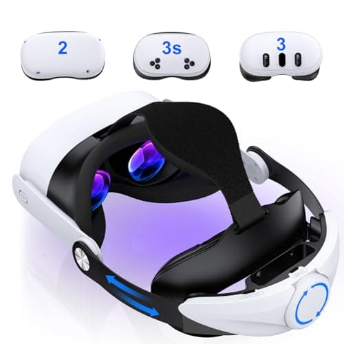Image of VR Headstrap Compatible for Quest 3S/Quest 3/Quest 2, Adjustable Comfort Head Strap for Elite Strap,Lightweight VR Headset Strap Enhanced Support&Comfort&Reduce Pressure
