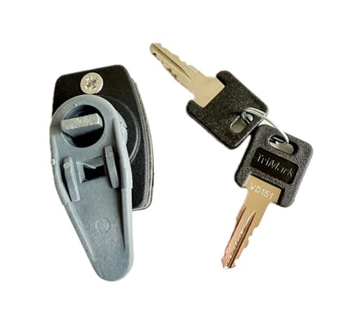 Image of West Alloy Lock Assembly with 2 WD Keys – Caravan & Motorhome Locker Door Lock – Secure Replacement Barrel Lock for External Storage, Gas Lockers, Battery Boxes – Weatherproof & Durable