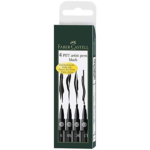 Image of PITT ARTIST PEN BLACK WLT OF 4