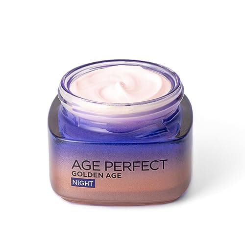 Image of L’Oréal Paris Age Perfect Golden Age Re-Stimulating Night Cream 50+, Moisturising, Renew Skin Barrier Overnight and Reactivates Skin’s Radiance, Peony Native Cells, Calcium and Vitamin B3, 50ml