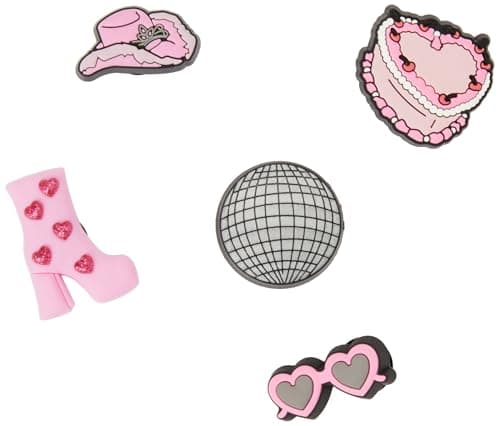 Image of Crocs Jibbitz Charms, Pink Girls Night Out 5 Pack