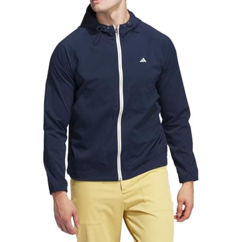 Image of adidas Men's Go-to Utility Dwr Full Zip Jacket, Collegiate Navy, L