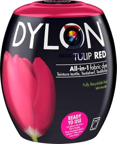 Image of Dylan Washing Machine Fabric Dye Pod for Clothes Tulip Red 350g