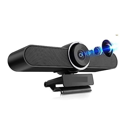Image of MOOILKO 4K Conference Room Webcam With Microphone And Speaker 8MP Computer Video Camera With Wide Angle AI Auto Framing For Streaming Office Work