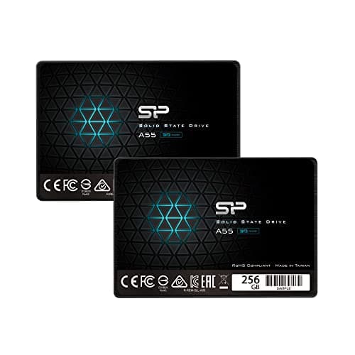 Image of Silicon Power 2-Pack 256GB SSD 3D NAND A55 SLC Cache Performance Boost SATA III 2.5" 7mm (0.28") Internal Solid State Drive