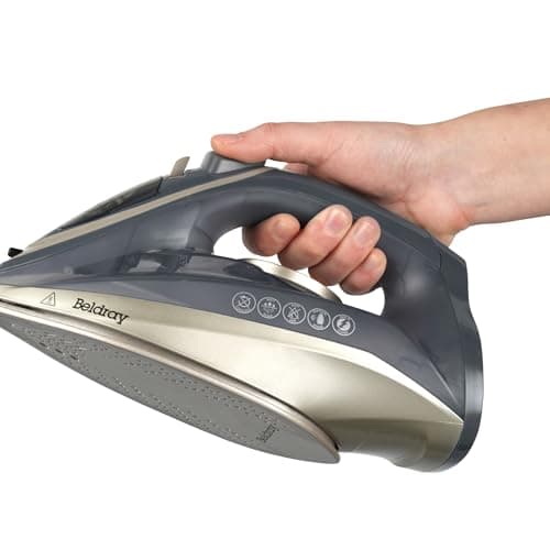 Image of Beldray BEL01609 Titanium 2 In 1 Cordless Steam Iron - Use With Or Without Cord, 360° LED Charging Base, Ceramic Soleplate, Anti-Calc & Drip Functions, 140g/min Steam Shot, 230ml Water Tank, 2600 W