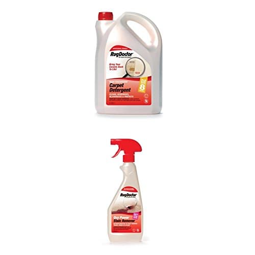 Image of Rug Doctor Carpet Detergent, 4 Litre & Rug Doctor Oxy Power Stain Remover, 500 ml