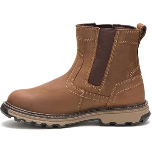 Image of CAT Mens Pelton St S1 P Hro Sra Ankle Boots, Dark Beige, 8 UK