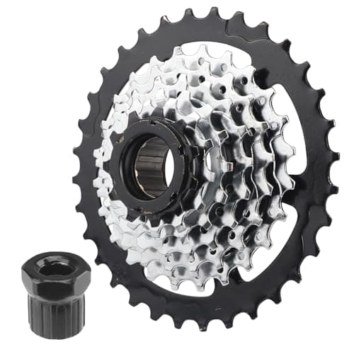 Image of MEGHNA 7/8 Speed Bicycle Freewheel - 11-28T & 11-32T Alloy Durable Freewheel for Traditional & Mid-Drive E-Bikes, Bike Drivetrain Accessories (7 Speed 11-32T)