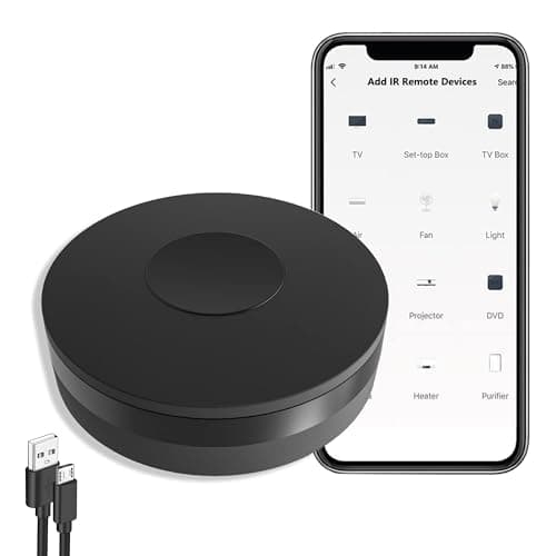 Image of WiFi Smart Remote Controller Smart Home IR Universal Remote blaster, One for All Control TV DVD AUD Fan Air Conditioner etc, Compatible with Alexa and Google Home